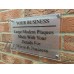  MODERN BUSINESS PLAQUE HOUSE SIGN GLASS ACRYLIC OFFICE/COMMERC XL SIZES 262823490836